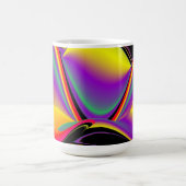 The Magic of Colors , Abstract 3D Rainbowart Kaffeetasse (Mittel)