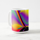 The Magic of Colors , Abstract 3D Rainbowart Kaffeetasse (Vorderseite Links)