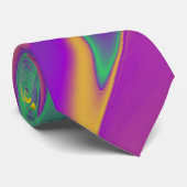 The Magic of Colors , Abstract 3D Rainbowart Krawatte (Gerollt)
