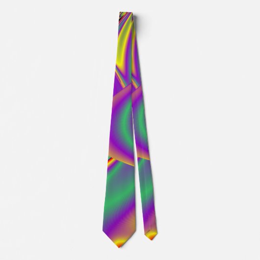 The Magic of Colors , Abstract 3D Rainbowart Krawatte (Vorderseite)