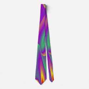 The Magic of Colors , Abstract 3D Rainbowart Krawatte