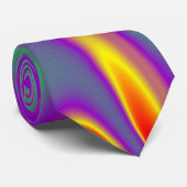 The Magic of Colors , Abstract 3D Rainbowart Krawatte (Gerollt)
