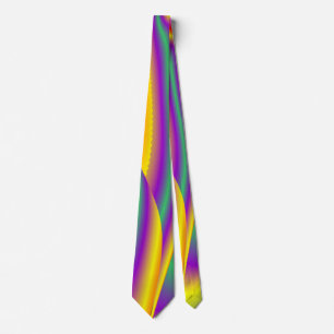 The Magic of Colors , Abstract 3D Rainbowart Krawatte