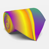The Magic of Colors , Abstract 3D Rainbowart Krawatte (Gerollt)