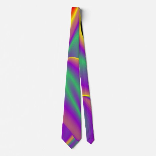 The Magic of Colors , Abstract 3D Rainbowart Krawatte (Vorderseite)