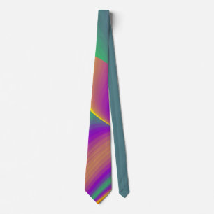 The Magic of Colors , Abstract 3D Rainbowart Krawatte