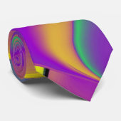 The Magic of Colors , Abstract 3D Rainbowart Krawatte (Gerollt)