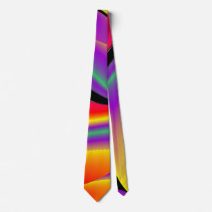 The Magic of Colors , Abstract 3D Rainbowart Krawatte