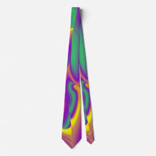 The Magic of Colors , Abstract 3D Rainbowart Krawatte