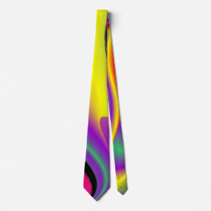 The Magic of Colors , Abstract 3D Rainbowart Krawatte