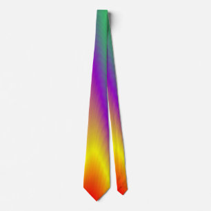 The Magic of Colors , Abstract 3D Rainbowart Krawatte