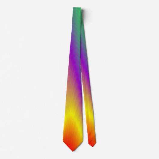 The Magic of Colors , Abstract 3D Rainbowart Krawatte (Vorderseite)