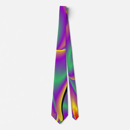 The Magic of Colors , Abstract 3D Rainbowart Krawatte (Vorderseite)