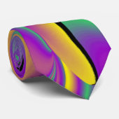 The Magic of Colors , Abstract 3D Rainbowart Krawatte (Gerollt)