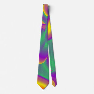 The Magic of Colors , Abstract 3D Rainbowart Krawatte