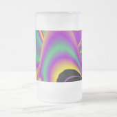 The Magic of Colors , Abstract 3D Rainbowart Mattglas Bierglas (Mittel)