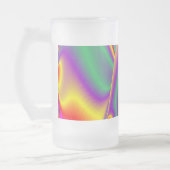 The Magic of Colors , Abstract 3D Rainbowart Mattglas Bierglas (Links)