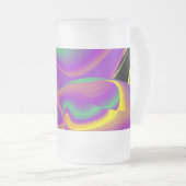 The Magic of Colors , Abstract 3D Rainbowart Mattglas Bierglas (VorderseiteRechts)