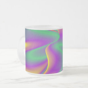 The Magic of Colors , Abstract 3D Rainbowart Mattglastasse