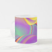 The Magic of Colors , Abstract 3D Rainbowart Mattglastasse (Vorderseite Links)