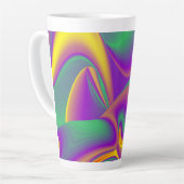 The Magic of Colors , Abstract 3D Rainbowart Milchtasse (Linke Ecke)