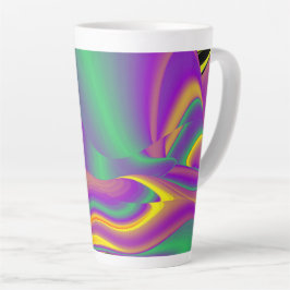 The Magic of Colors , Abstract 3D Rainbowart Milchtasse
