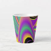 The Magic of Colors , Abstract 3D Rainbowart Milchtasse (Vorderseite)