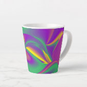 The Magic of Colors , Abstract 3D Rainbowart Milchtasse (Rechte Ecke)