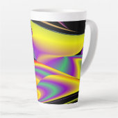 The Magic of Colors , Abstract 3D Rainbowart Milchtasse (Rechte Ecke)