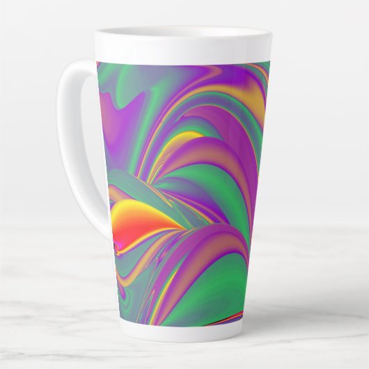 The Magic of Colors , Abstract 3D Rainbowart Milchtasse (Linke Ecke)