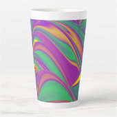 The Magic of Colors , Abstract 3D Rainbowart Milchtasse (Vorderseite)