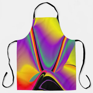 The Magic of Colors , Abstract 3D Rainbowart Schürze