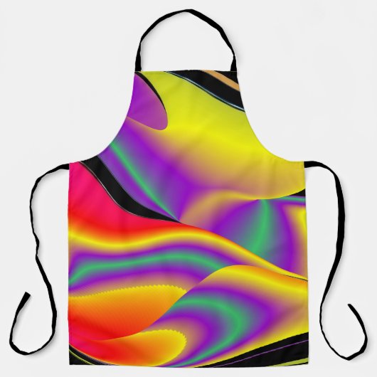 The Magic of Colors , Abstract 3D Rainbowart Schürze (Vorderseite)