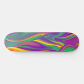 The Magic of Colors , Abstract 3D Rainbowart Skateboard (Horizontal)