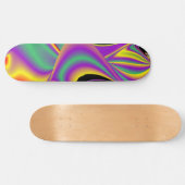 The Magic of Colors , Abstract 3D Rainbowart Skateboard (Horizontal)