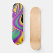The Magic of Colors , Abstract 3D Rainbowart Skateboard (Vorderseite)