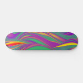 The Magic of Colors , Abstract 3D Rainbowart Skateboard (Horizontal)