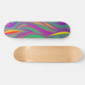 The Magic of Colors , Abstract 3D Rainbowart Skateboard (Horizontal)