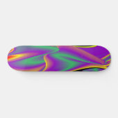 The Magic of Colors , Abstract 3D Rainbowart Skateboard (Horizontal)