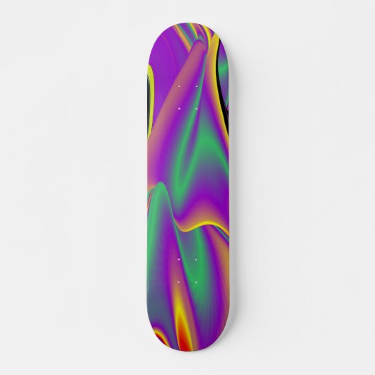 The Magic of Colors , Abstract 3D Rainbowart Skateboard (Vorne)