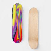 The Magic of Colors , Abstract 3D Rainbowart Skateboard (Vorderseite)