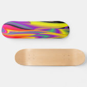 The Magic of Colors , Abstract 3D Rainbowart Skateboard (Horizontal)