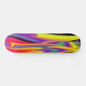 The Magic of Colors , Abstract 3D Rainbowart Skateboard (Horizontal)
