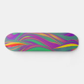 The Magic of Colors , Abstract 3D Rainbowart Skateboard (Horizontal)