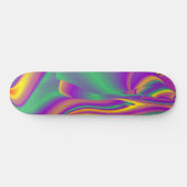 The Magic of Colors , Abstract 3D Rainbowart Skateboard (Horizontal)