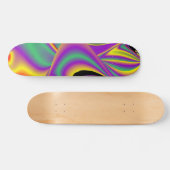 The Magic of Colors , Abstract 3D Rainbowart Skateboard (Horizontal)