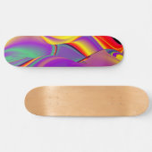 The Magic of Colors , Abstract 3D Rainbowart Skateboard (Horizontal)