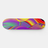 The Magic of Colors , Abstract 3D Rainbowart Skateboard (Horizontal)