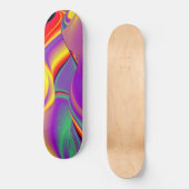 The Magic of Colors , Abstract 3D Rainbowart Skateboard (Vorderseite)