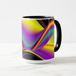 The Magic of Colors , Abstract 3D Rainbowart Tasse